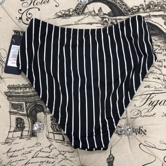Rachel Rachel Roy Striped High Waist Construction Bottoms - Picture 2 of 5